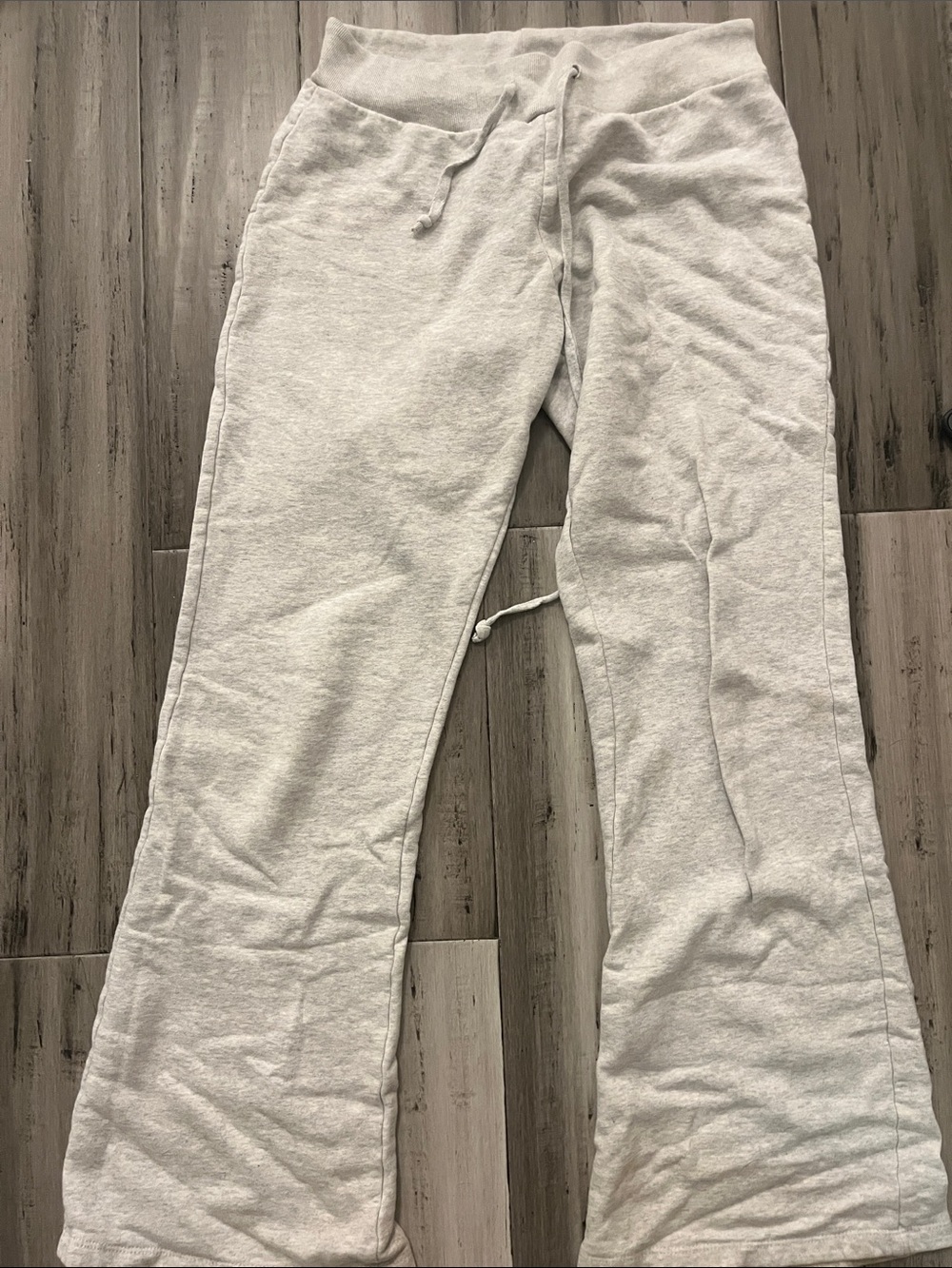 Brandy Melville Light Gray Sweatpants with Drawstring